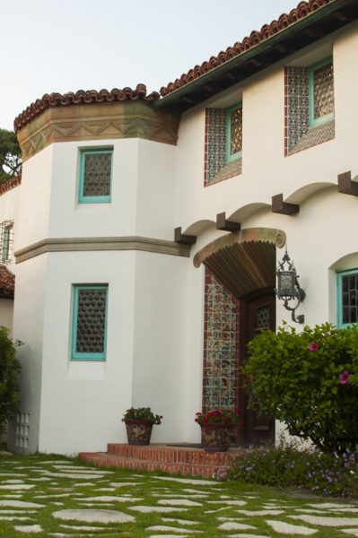 Spanish Revival and Malibu Tile details at Adamson House. From How To Enjoy Malibu: Money Optional