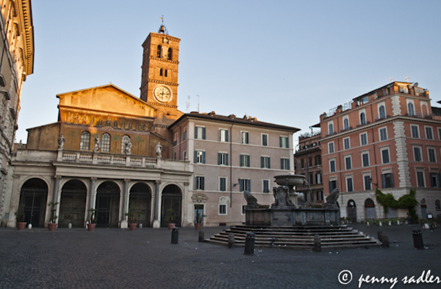 Church of Santa Maria in Trastevere, @PennySadler 2013