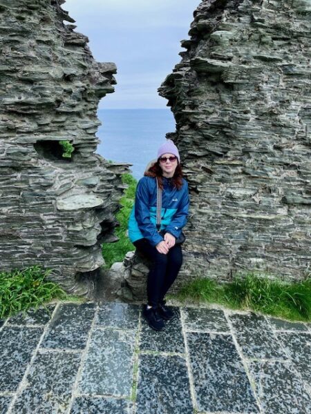 Penny Sadler At Tintagel, Cornwall