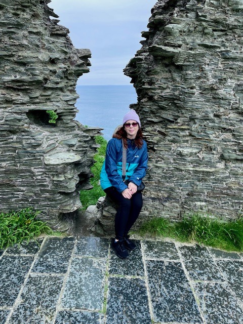 Penny Sadler At Tintagel, Cornwall