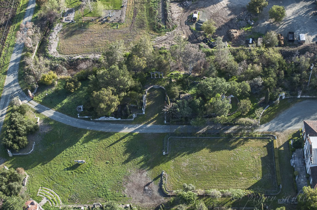 flying over Calistoga, Napa Valley in a hot air balloon.