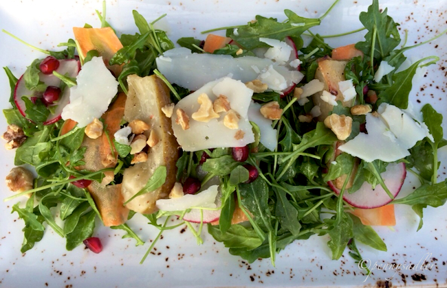 arugula salad Golf and Gourmet Dining in Pebble Beach California @PennySadler