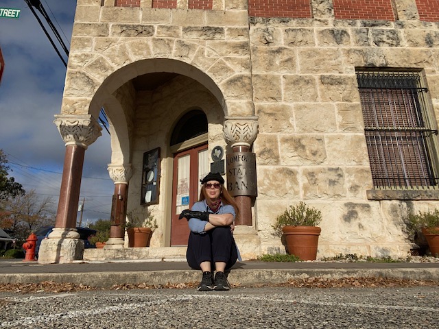 Limestone building in Comfort Texas