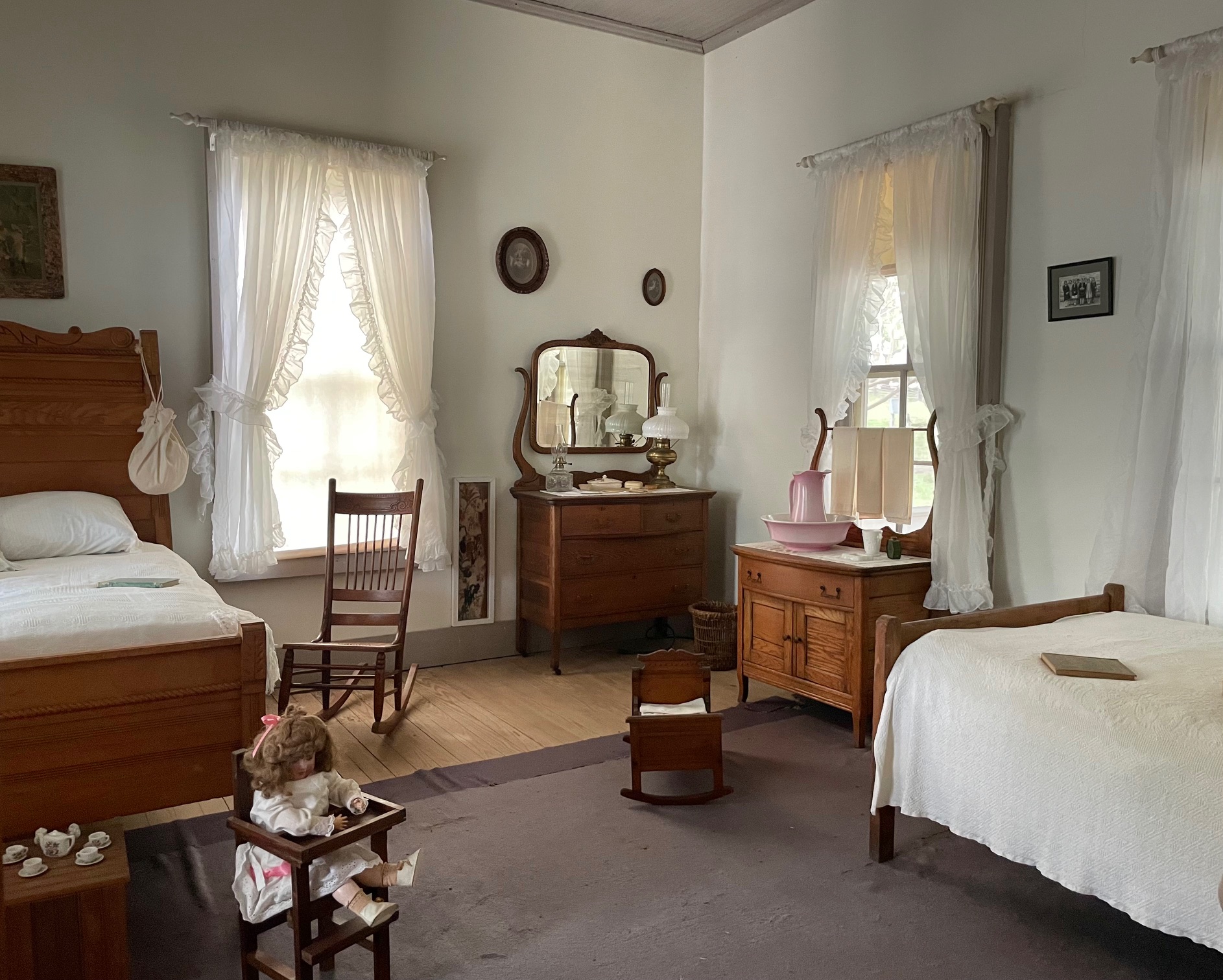 bedroom in the LBJ home in Johnson City Texas