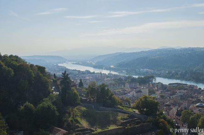 View of the Rhône River from Vienne France