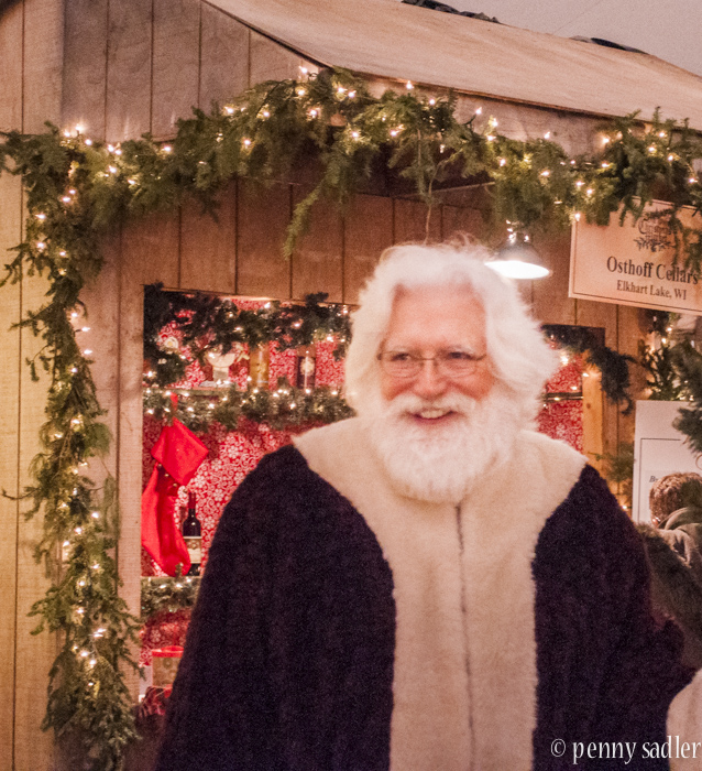 St. Nicolas at the Osthoff Christmas Market Elkhart Lake, Wisconsin.