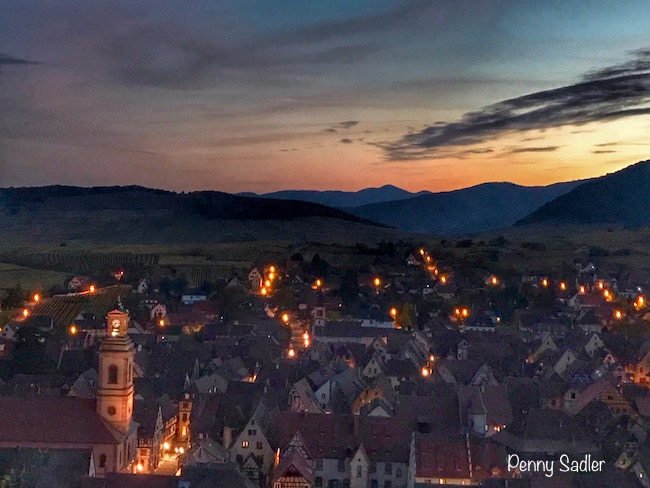 Riquewihr, Alsace night