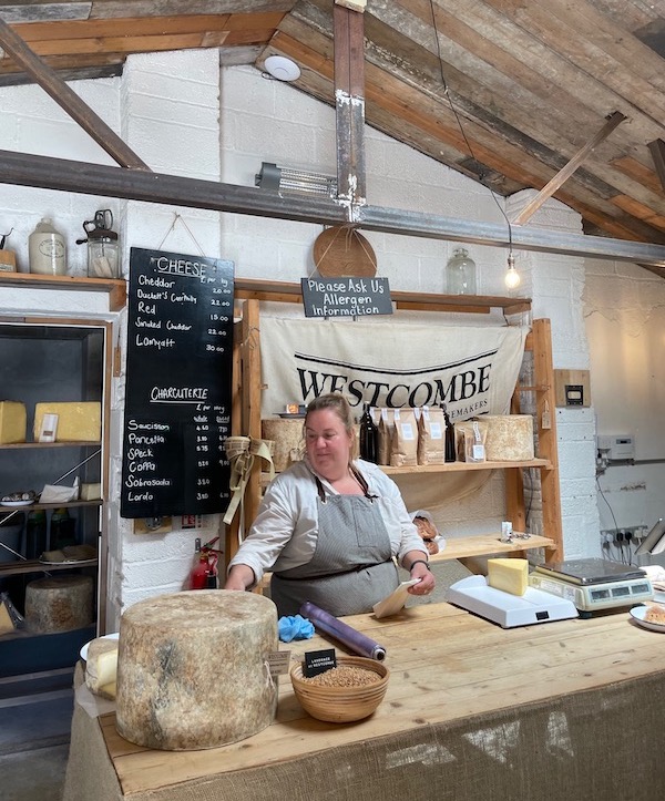 Westcombe Dairy shop Somerset England