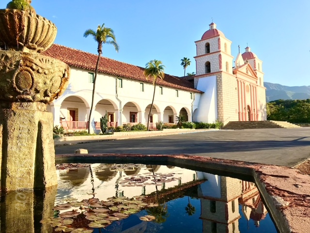 Mission Santa Barbara reflection