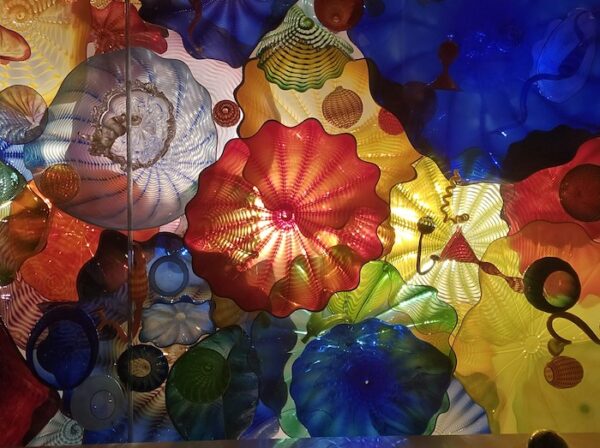 Colorful chihuly glass