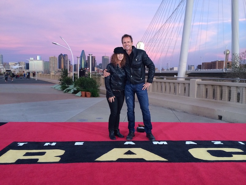On the red carpet Amazing Race