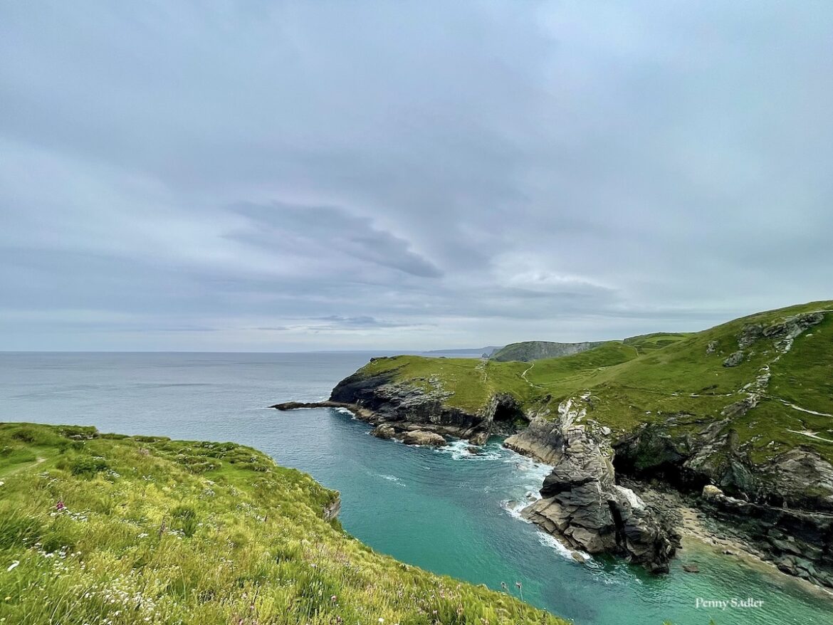 turquoise waters at Tintagel Cove, Cornwall