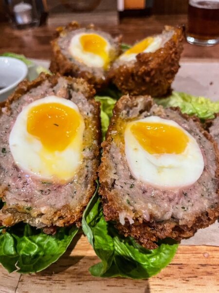 eggs on a platter
