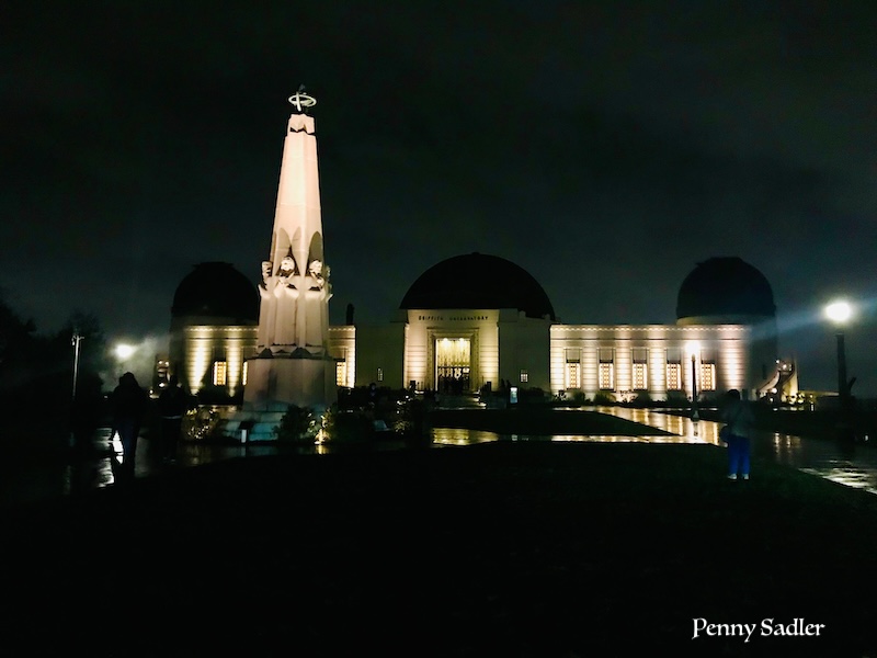 Griffith Observatory at night. Los Feliz, Los Angeles, California