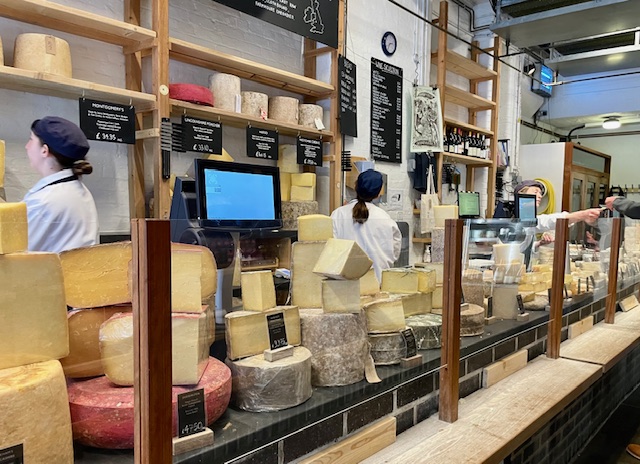 Hundreds of cheeses to choose from at Neal's Yard Dairy Borough Market