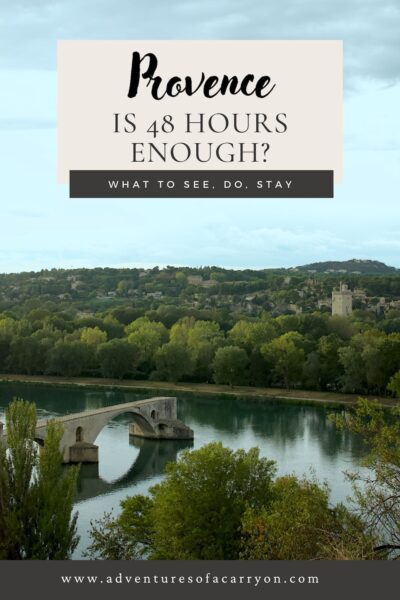 Rhône River and Pont Benezet Avignon, France