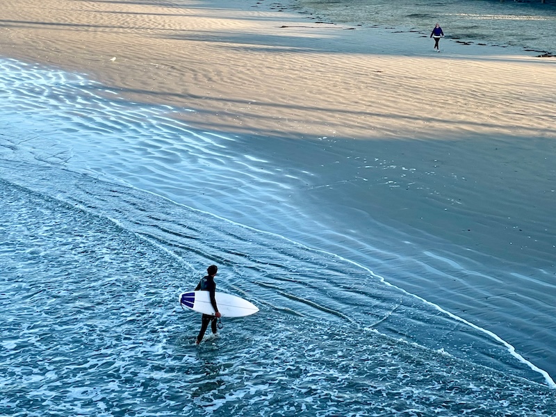 Surfer on the beach
