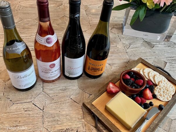 wine and Comte cheese 