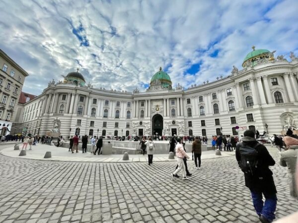 Exterior of Homburg Palace historic center of Vienna, Austria