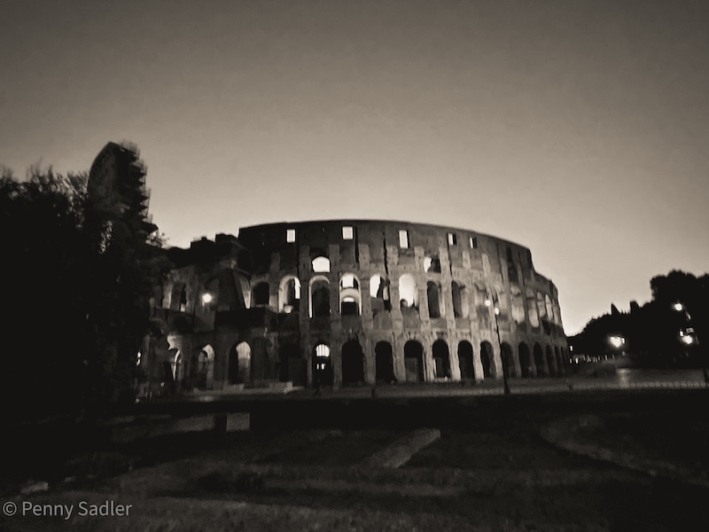 the Roman Colosseum
