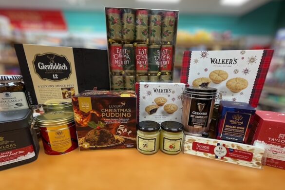 British mince pies, Christmas teas, and chocolates.