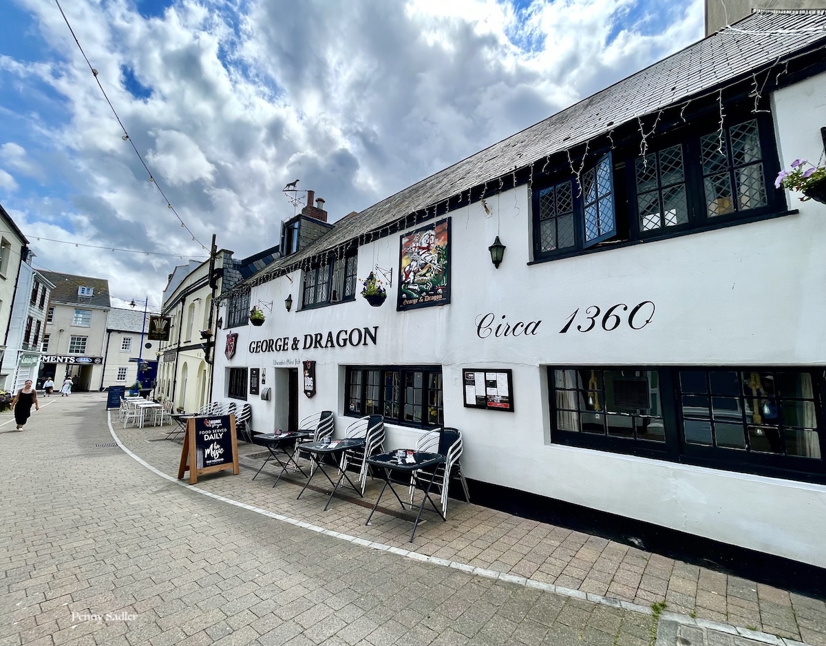 Authentic pub from the 1300s George and the Dragon, Ilfracombe, North Devon